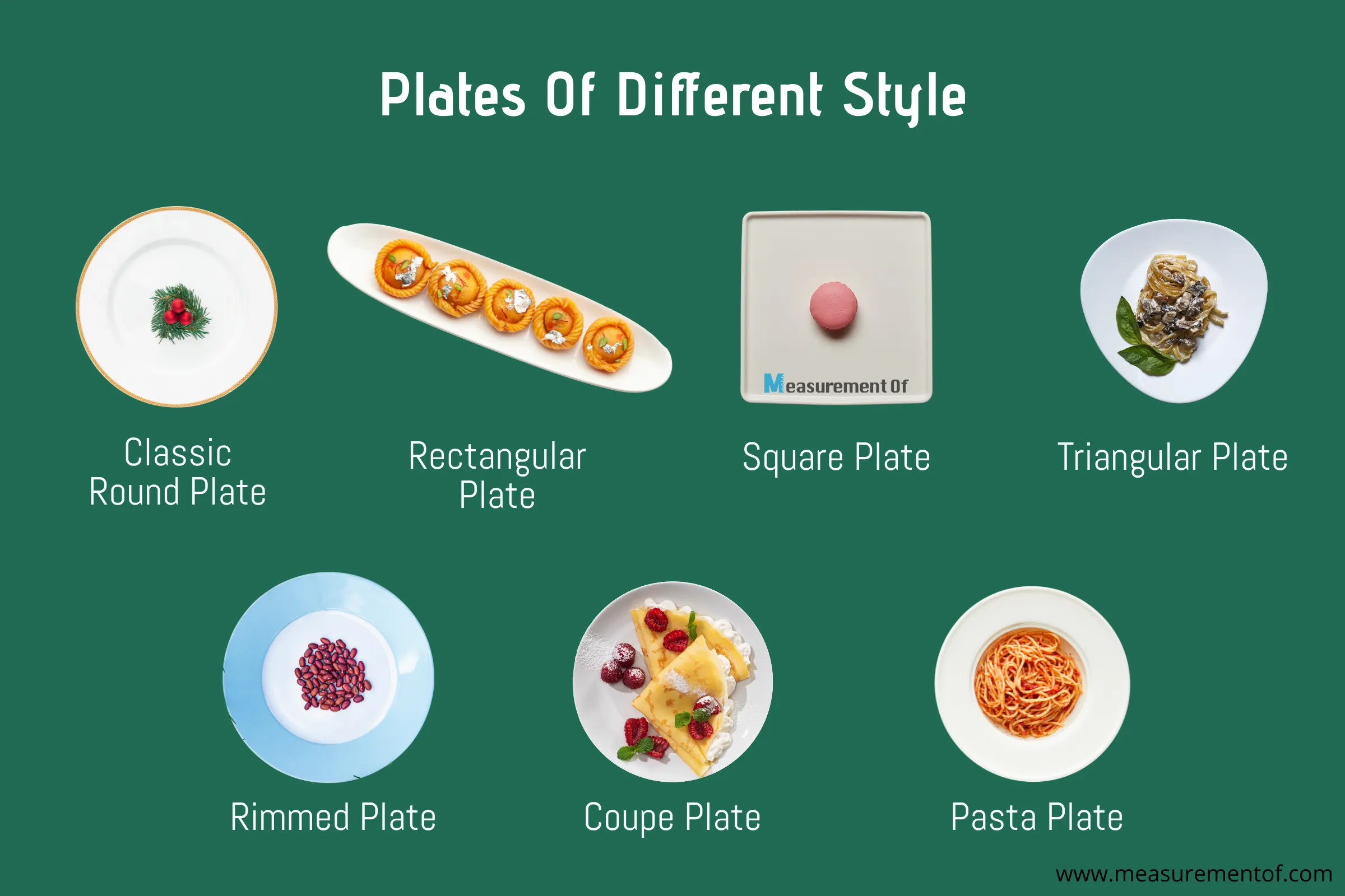 Dinner Plates Of Different Shapes