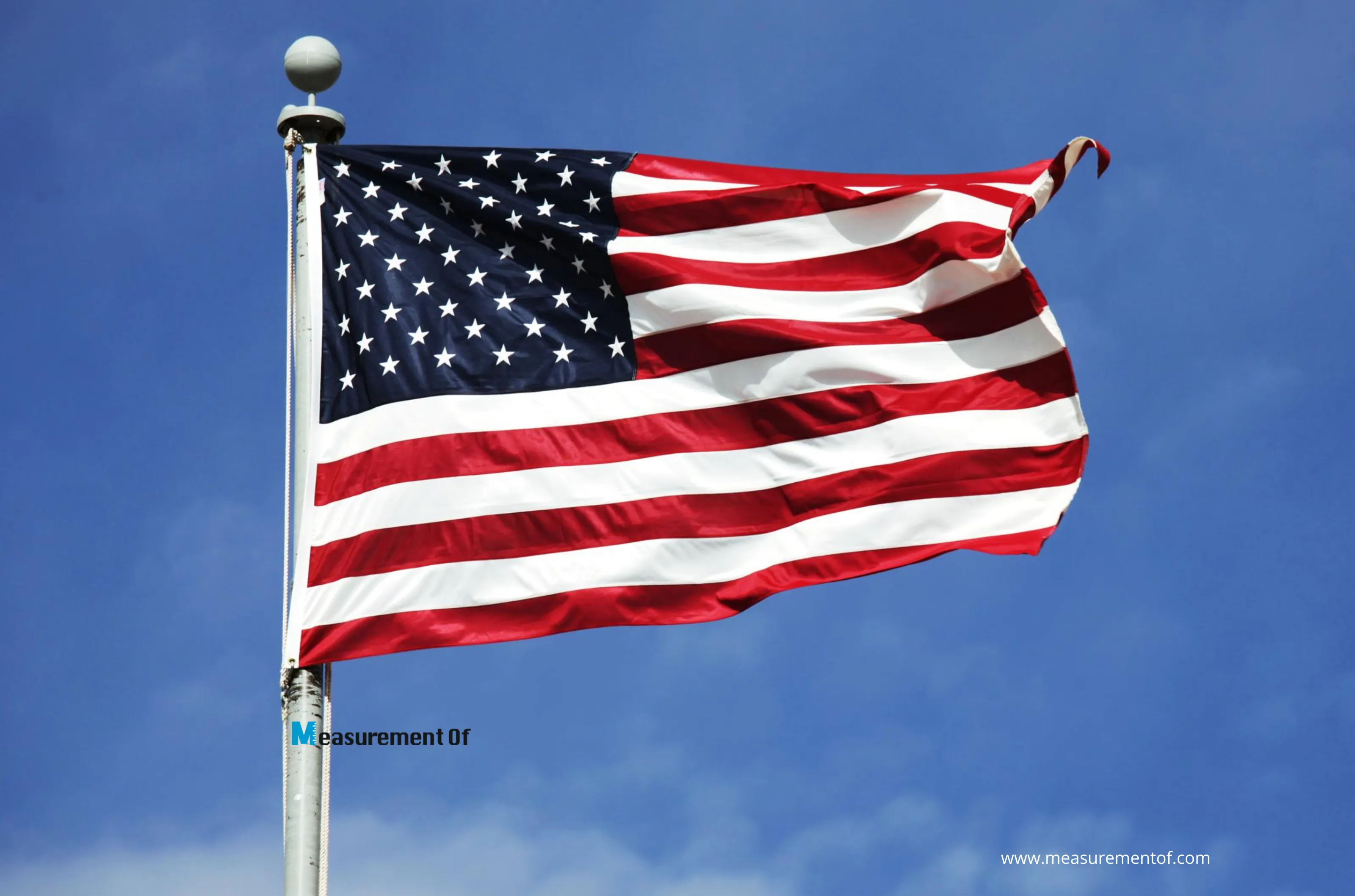 Standard Dimension of the US Flag blog header