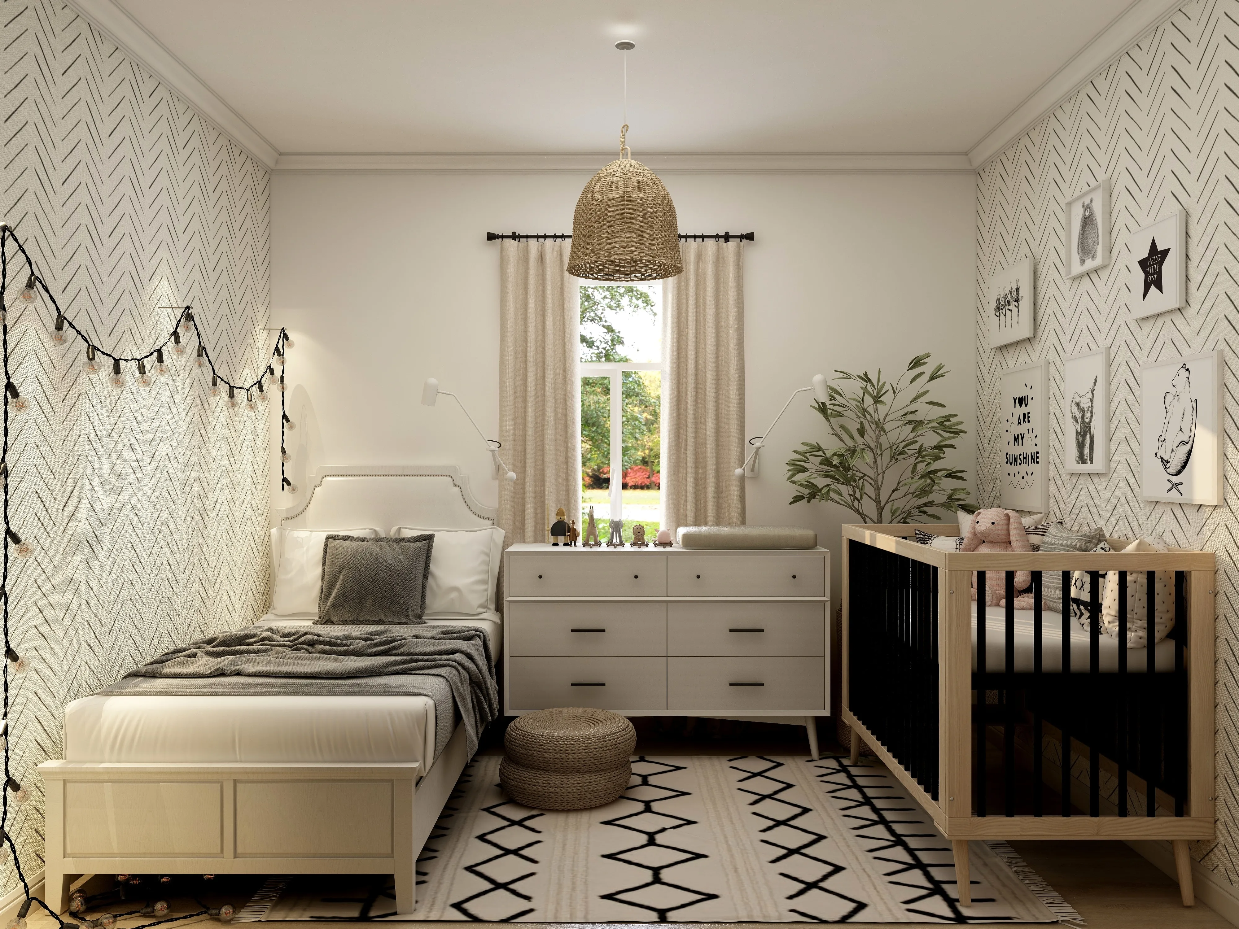 Child bedroom hot sale size